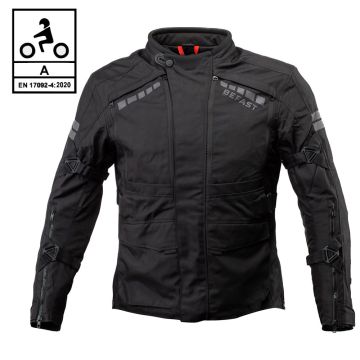 Giacca moto Befast VALCHIRIA CE Certificata 3 strati Nero