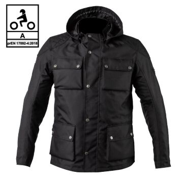 Giacca moto Carburo Nebula CE certificata Nero