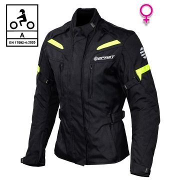 Giacca moto donna Befast PRO RIDER Lady CE Certificata Nero Giallo