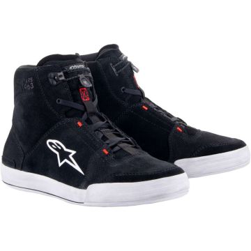 Scarpe moto Alpinestars CHROME Nero Grigio freddo Rosso fluo