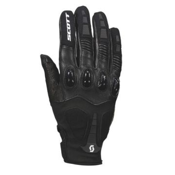 Guanti moto pelle Scott Assault Pro Nero Bianco