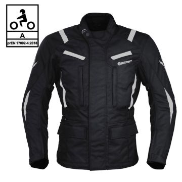 Giacca moto Befast RIDDICK CE certificata Nero