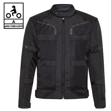 Giacca moto touring Befast STEIN CE Certificata 3 strati Nero