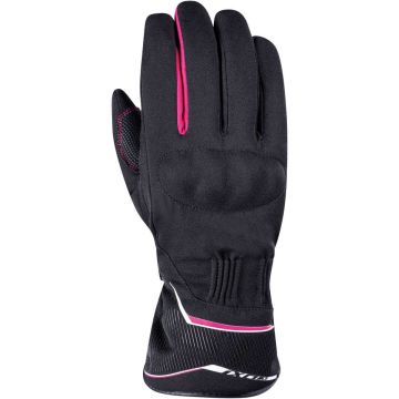 Guanti moto donna invernali Ixon PRO GLOBE LADY nero fucsia