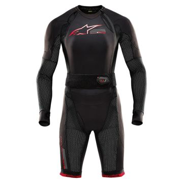 Sottotuta Alpinestars Tech Air 10 Airbag Race System Nero Rosso Brillante