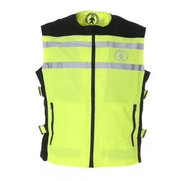 Gilet alta visibilità Motoabbigliamento HiVi Vest 2.0 Certificato CE Giallo fluo