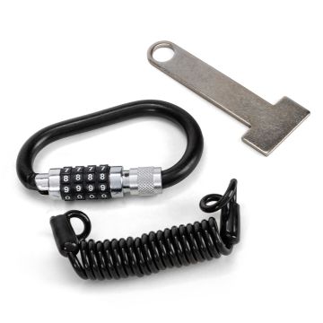 Antifurto casco Befast in stile moschettone con cavo spirale