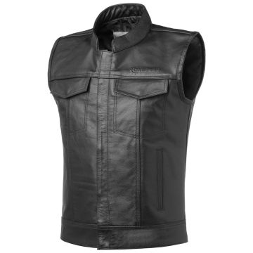 Gilet Moto Pelle Carburo Cruise Nero