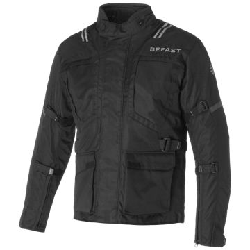 Giacca moto touring Befast BOLT CE Certificata 3 strati Nero