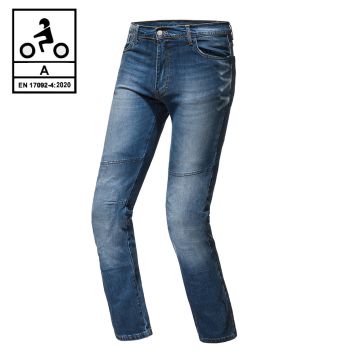 Jeans moto Befast ULTRON CE Certificati con fibra aramidica Blu stonewash