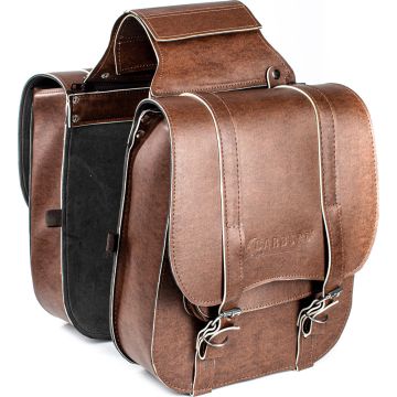Coppia borse laterali Carburo Mustang Marrone 30 litri
