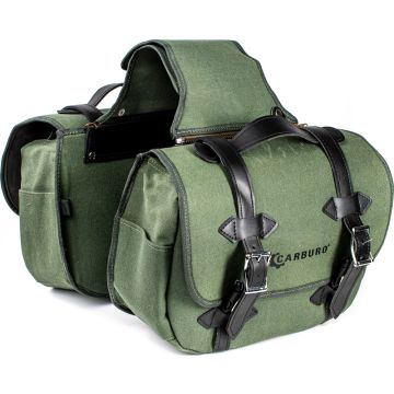 Coppia borse laterali Carburo Matrix Verde Militare 28 litri