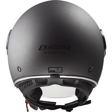 Casco jet LS2 SPHERE LUX Solid Titanio Opaco