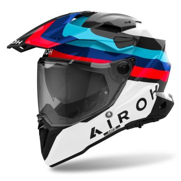 Casco integrale touring Airoh COMMANDER 2 DOOM in fibra Nero lucido