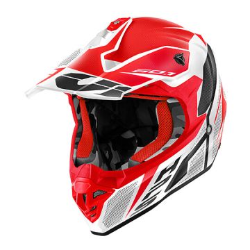 Casco Cross Givi 60.1F Invert Rosso Bianco Rosso