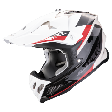 Casco cross Scorpion VX 22 AIR BETA Sabbia Bianco