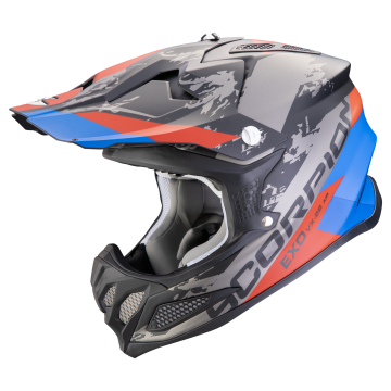 Casco cross Scorpion VX 22 AIR CX Bianco Nero Blu