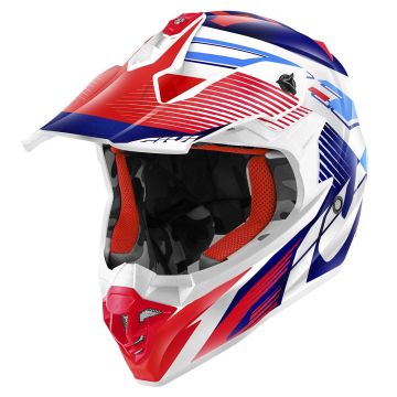 Casco integrale Cross GIVI 60.1 Fresh Rosso Blu Bianco