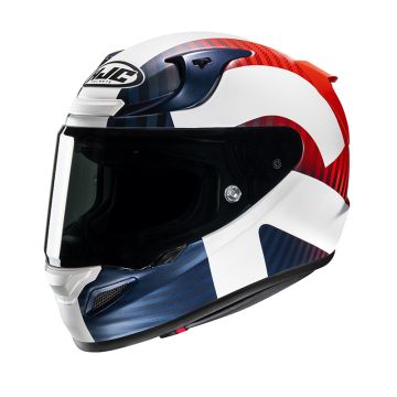 Casco integrale Hjc RPHA12 OTTIN Bianco Blu Rosso Opaco