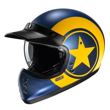 Casco integrale Hjc V60 NYX Giallo Blu Opaco