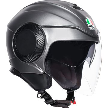 Casco jet AGV ORBYT MONO grigio opaco