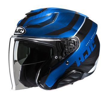 Casco Jet Hjc F31 NABY Blu Lucido