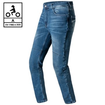 Jeans moto Carburo TORIN CE Certificati con fibra aramidica Blue Light Stone