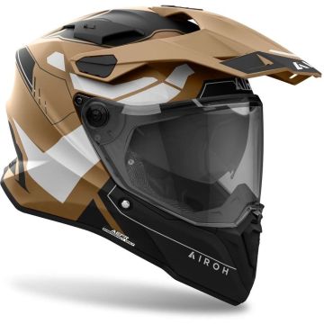Casco integrale touring Airoh COMMANDER 2 REVEAL in fibra Sabbia opaco