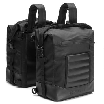 Coppia di borse laterali Carburo London Nero 34 litri