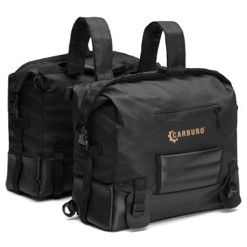 Coppia di borse laterali Carburo Oxford Nero 38 litri