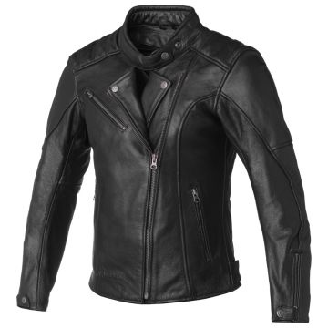 Giacca moto donna pelle Carburo AVIATOR LADY CE Certificata Nero