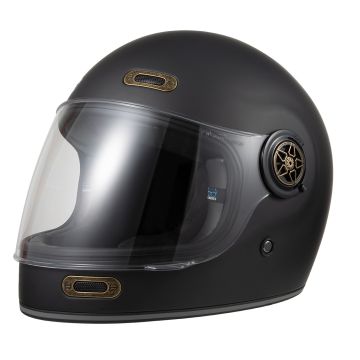 Casco Integrale Carburo Retro' Nero Opaco