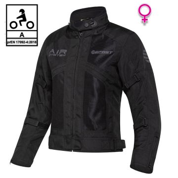 Giacca moto donna estiva Befast FREEZER Lady CE Certificata Nero