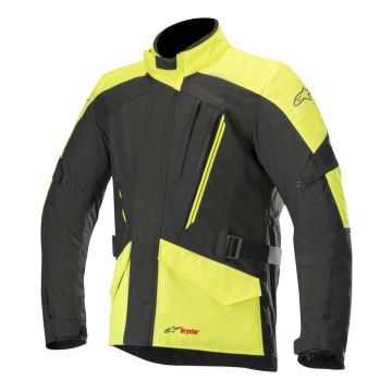 Giacca moto touring Alpinestars VOLCANO DRYSTAR Nero Giallo fluo
