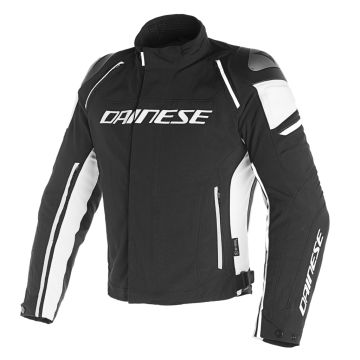 Giacca moto Dainese RACING 3 D-DRY Nero Nero Bianco