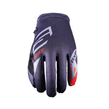 Guanti cross Five MXF4 SCRUB Grigio Rosso Fluo