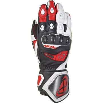 Guanti moto pelle Ixon RS GENIUS REPLICA Nero Bianco Rosso