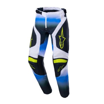Pantaloni cross bambino Alpinestars YOUTH RACER PUSH NIGHTLIFE UCLA Blu Bianco