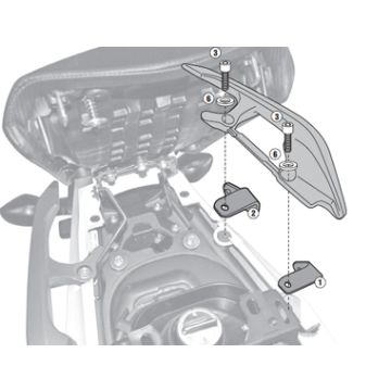 Kit specifico Givi 1111kit per PLX1111/PL1111/PL1111CAM/TE1111 per Honda NC 700/750
