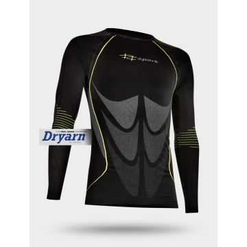 Maglia Seamless  Manica lunga Spark Bluby Nero