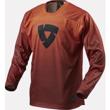 Maglia cross Rev'it Dirt Scramble Rosso Borgogna Arancio
