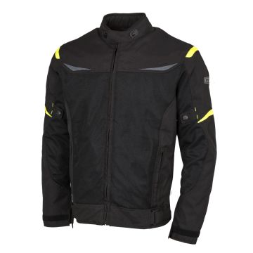 Giacca Moto Estiva Moore Air Nero Giallo Fluo