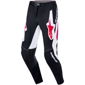 Pantaloni Cross Alpinestars Supertech AFD Pro Vista Nero Rosso Bianco