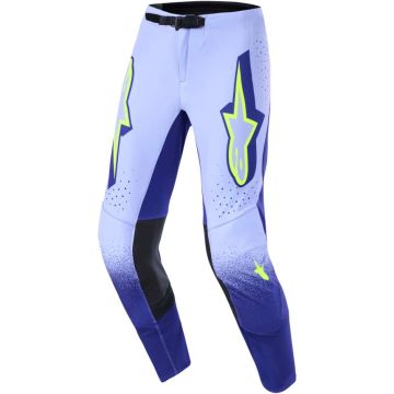 Pantaloni Cross Alpinestars Supertech Scenz Viola Giallo Fluo