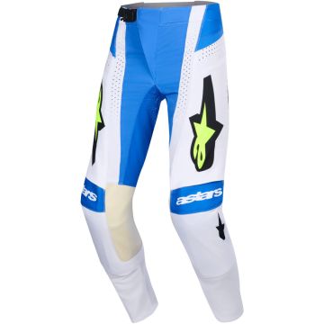 Pantaloni Cross Alpinestars Techstar Knif Azzurro Blu Nero Giallo Fluo