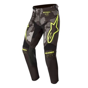 Pantaloni cross bambino Alpinestars YOUTH RACER TACTICAL Nero Grigio Camo Giallo fluo