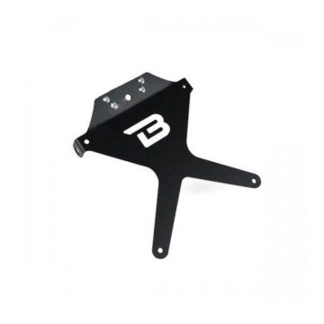 Portatarga reclinabile Barracuda TT910416S con supporto faro e frecce su targa per Triumph