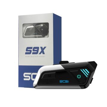 Interfono Bluetooth universale SCS S9XM singolo - conversazione moto moto fino a 1000 m