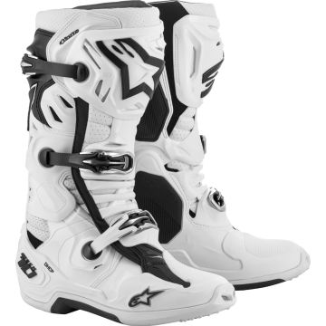 Stivali cross Alpinestars TECH 10 SUPERVENTED Bianco