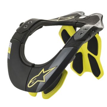 Supporto collo Alpinestars BNS TECH-2 Nero Giallo Fluo